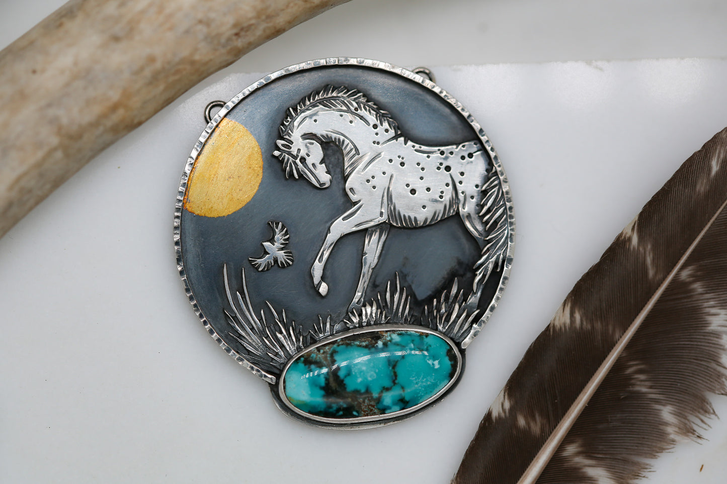 Playful Appaloosa Necklace