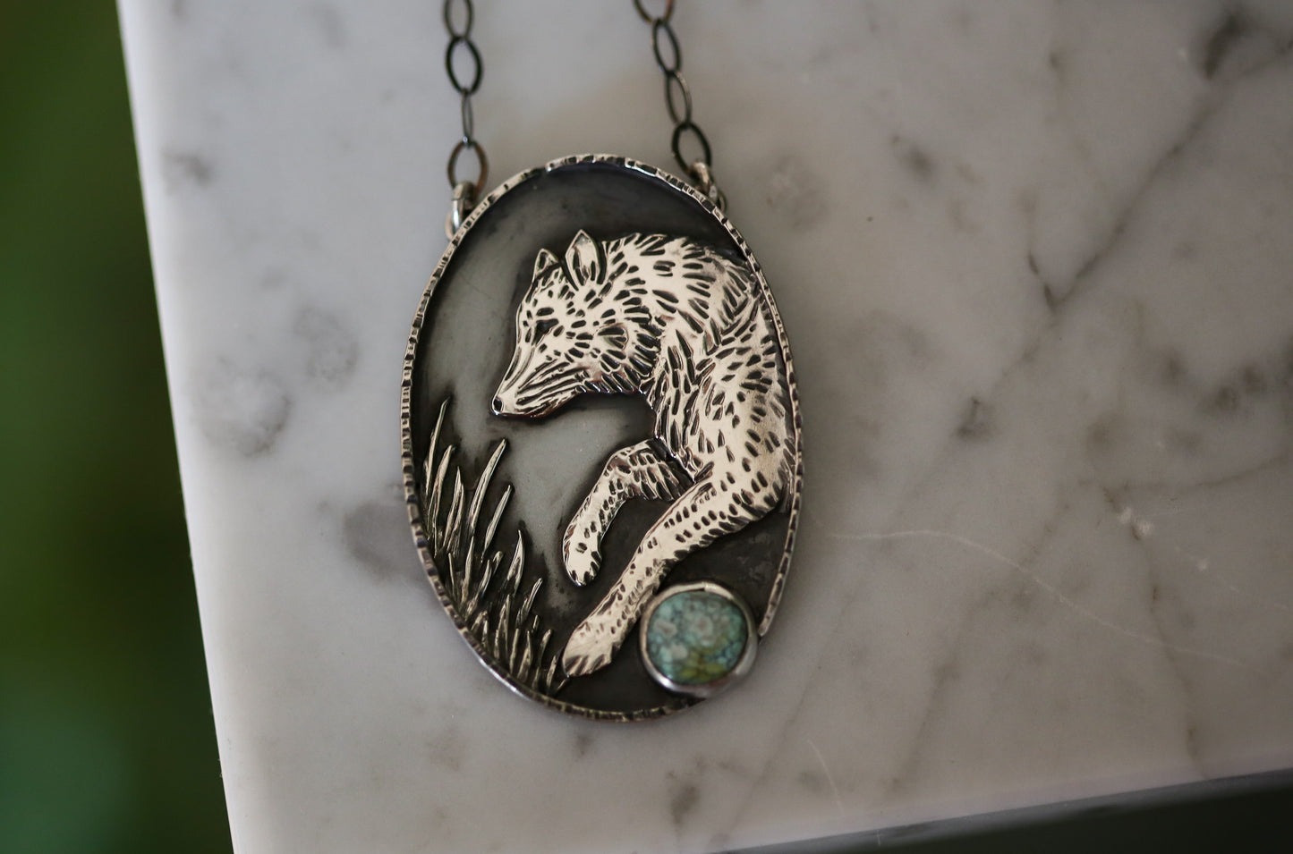 Running Wolf Necklace