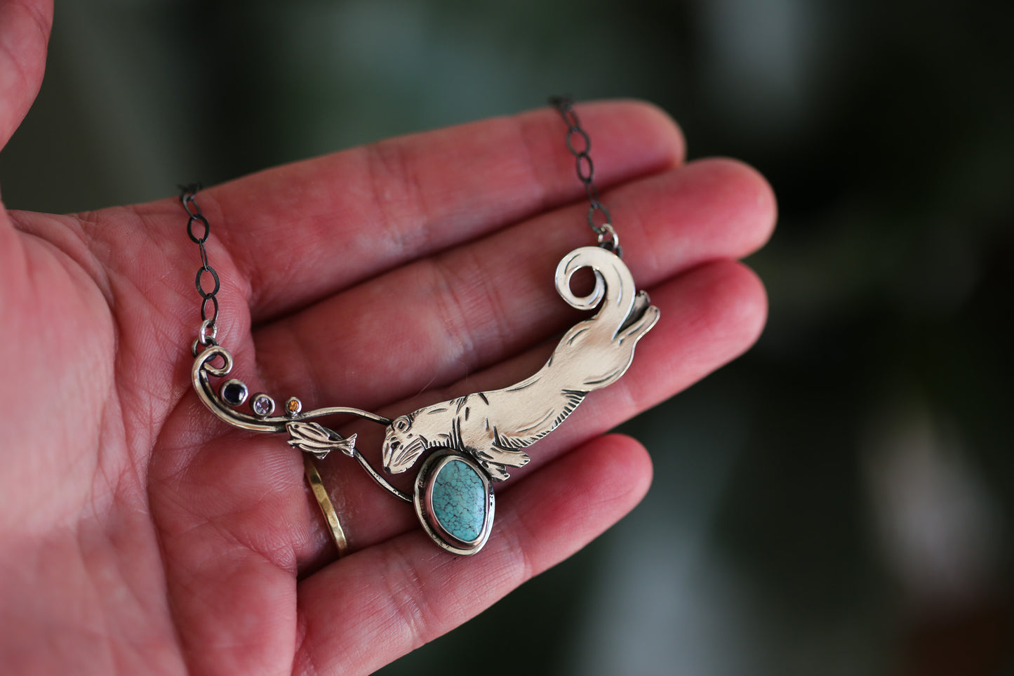 Fishing Otter Necklace