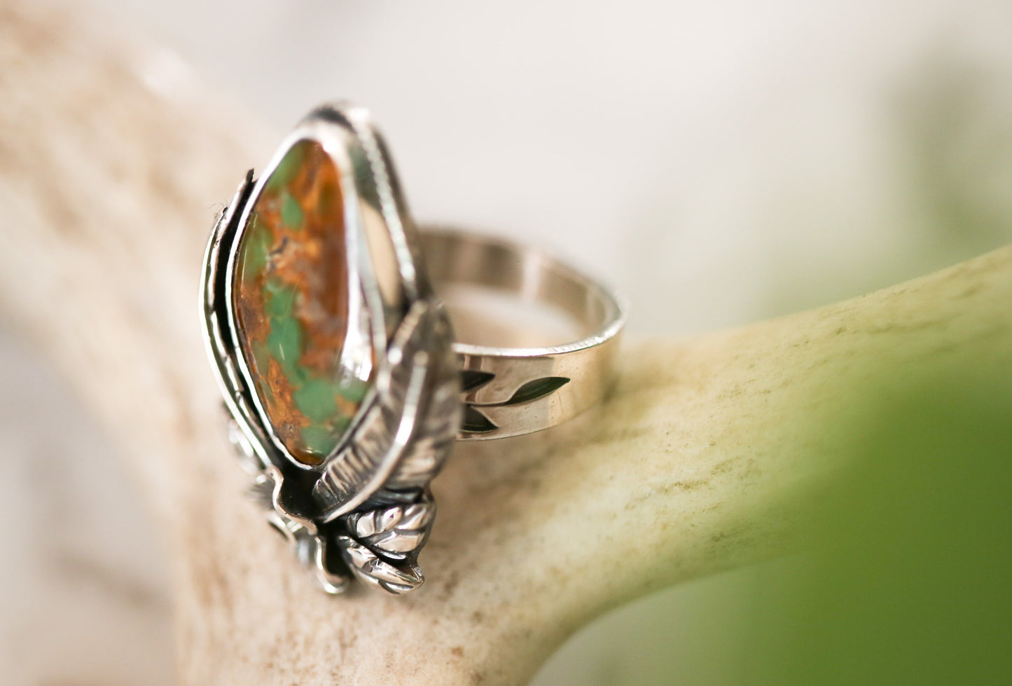 Stone Mountain Feather Ring Size 8.5