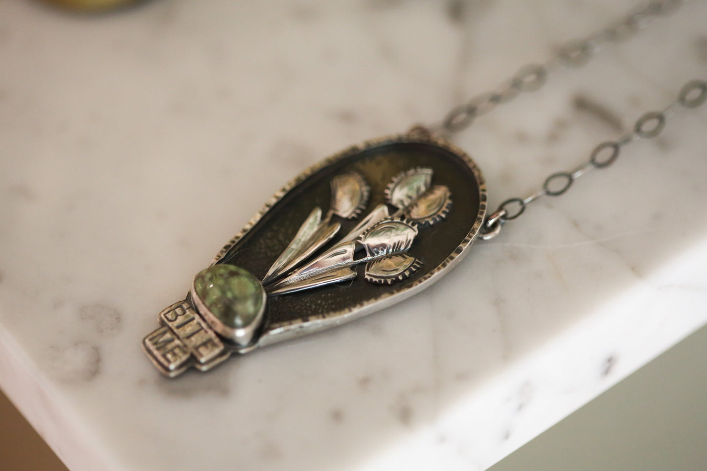 'Bite Me' Fly Trap Necklace