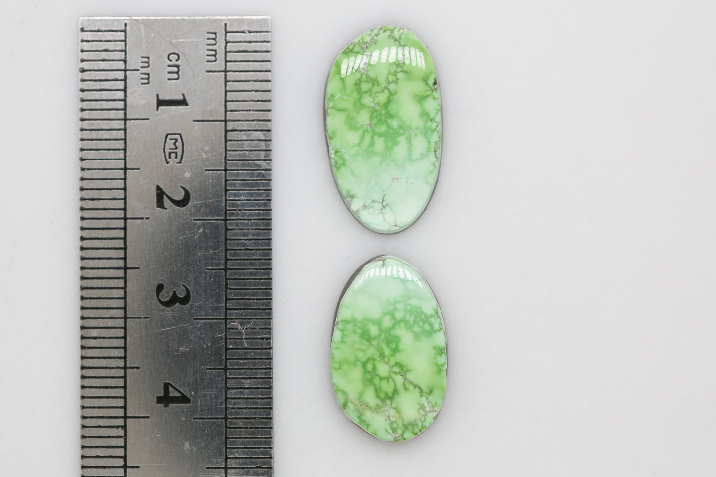 Natural High Grade Carico Lake Turquoise Cabochon Pair