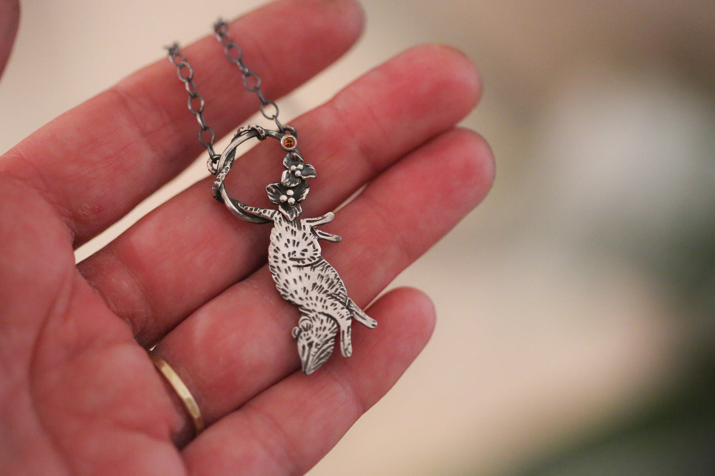 Baby Possum Necklace