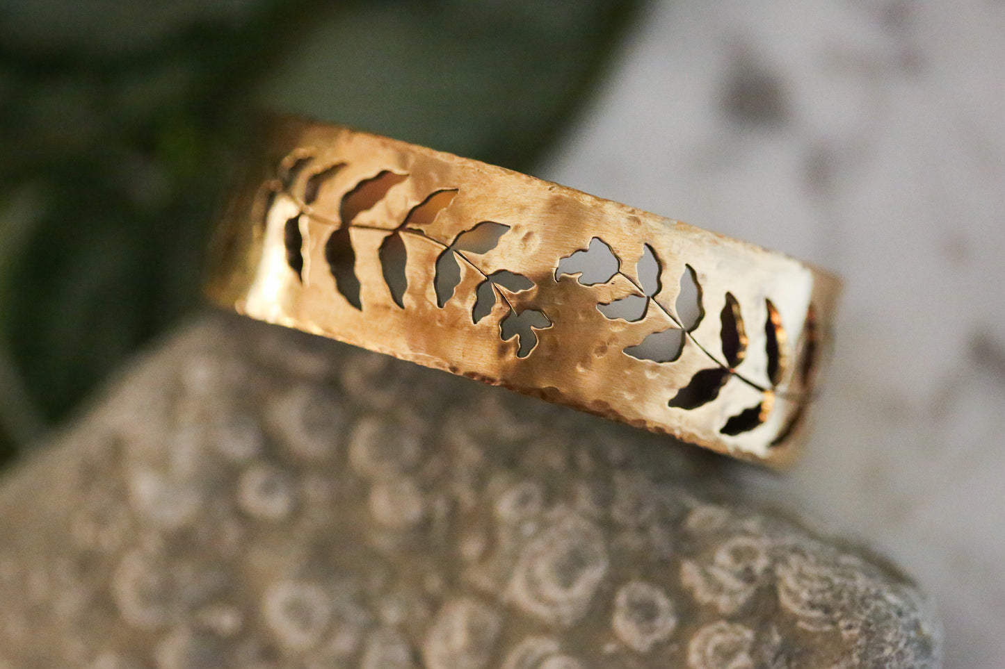 Brass Fern Cuff