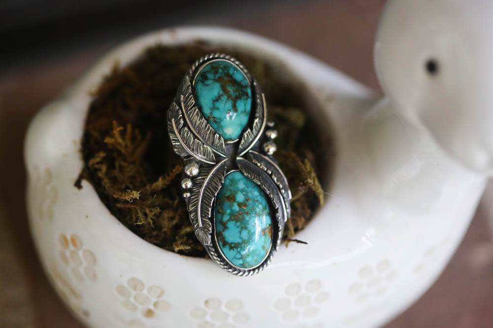 Sierra Nevada Turquoise Ring Sz 6.75