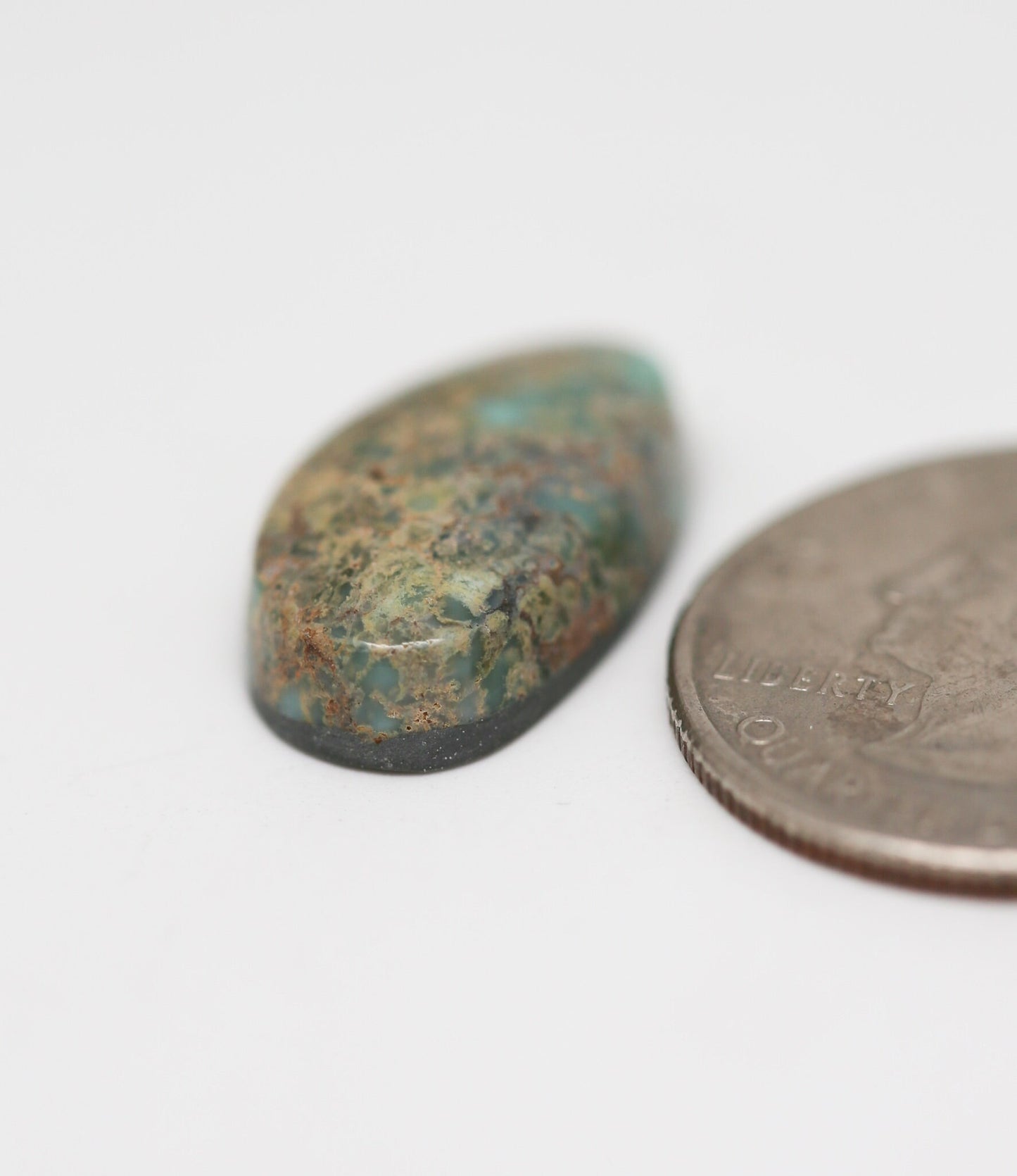 Damele Turquoise Cabochon. Natural Turquoise Cab. Rare Turquoise.