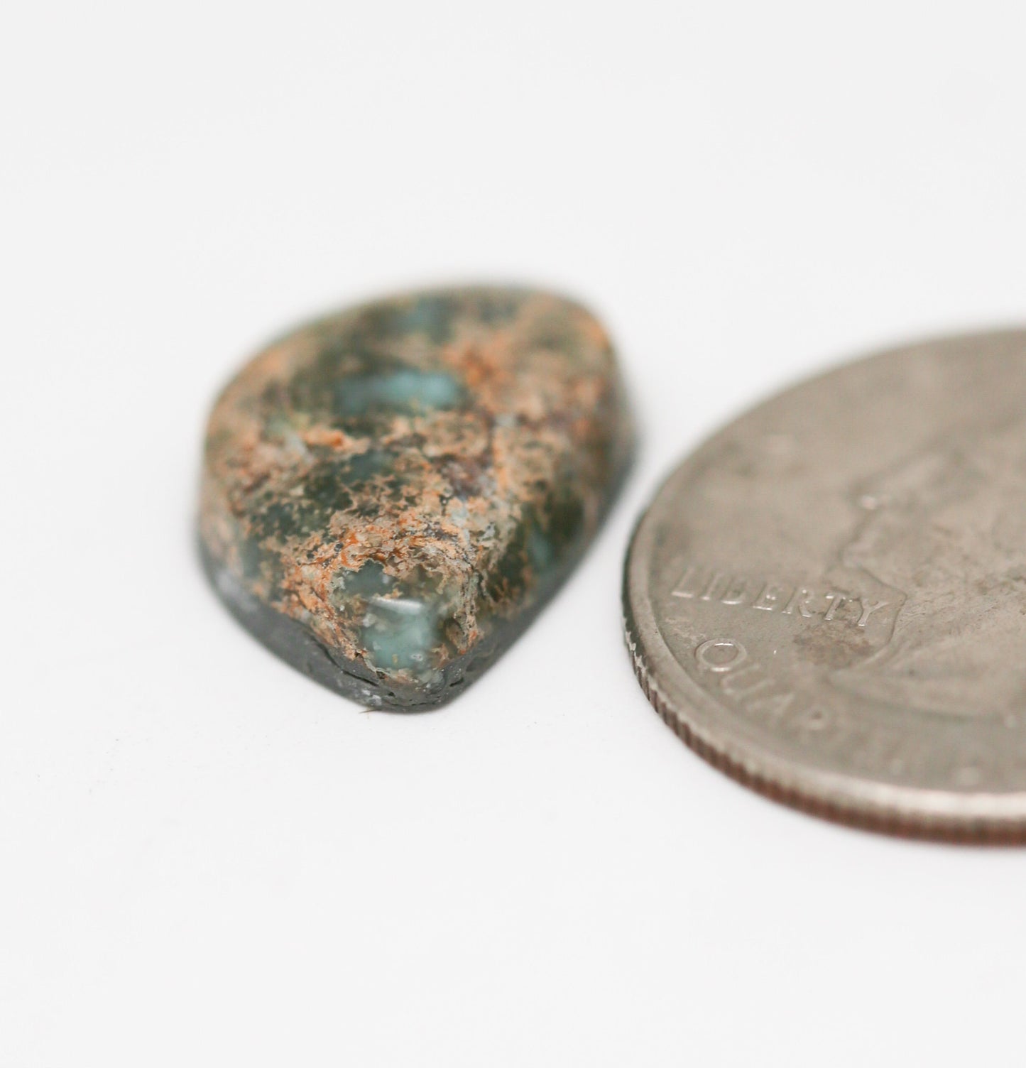 Damele Turquoise Cabochon. Natural Turquoise Cab. Rare Turquoise.