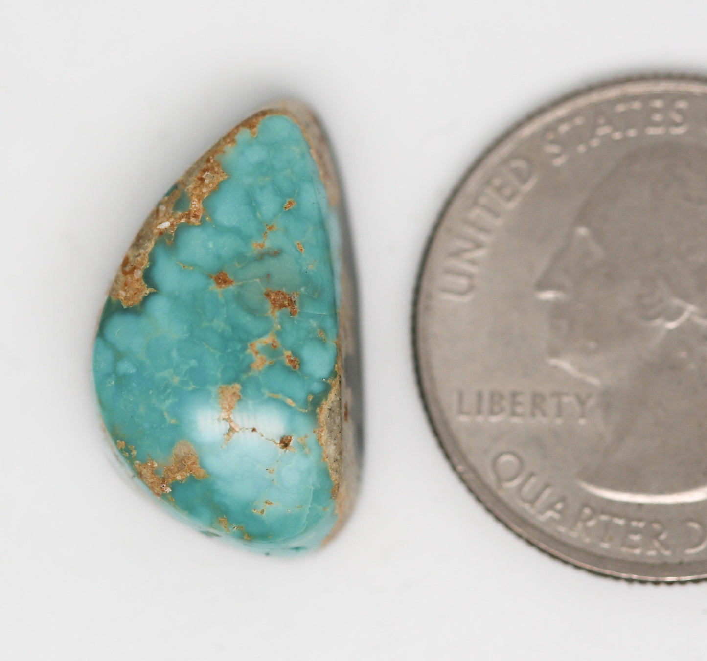 Natural Royston Turquoise Cabochon. Natural Turquoise Cab. Rare Turquoise. Large Turquoise.