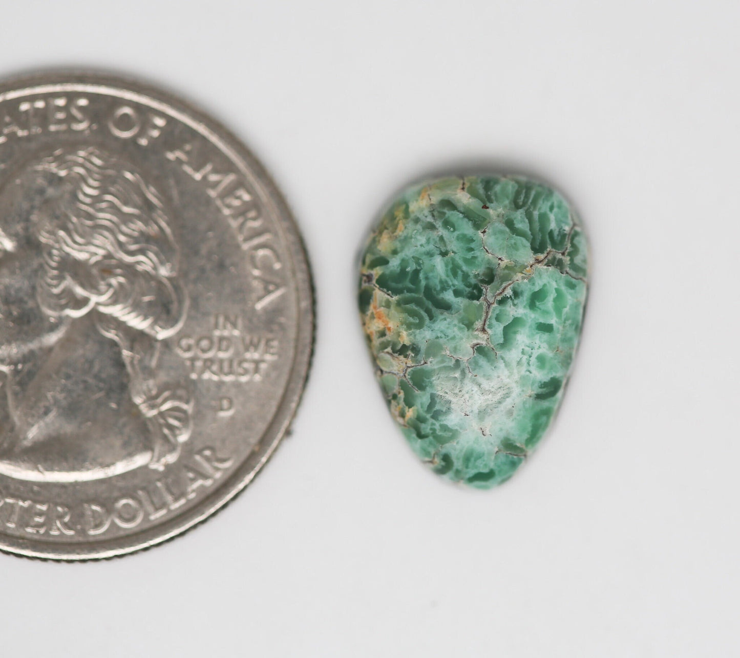 Damele Turquoise Cabochon. Natural Turquoise Cab. Rare Turquoise.