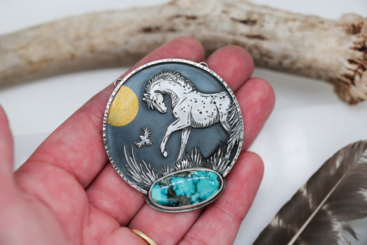 Playful Appaloosa Necklace