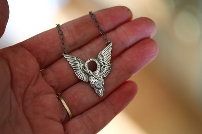 Heron in Flight Necklace