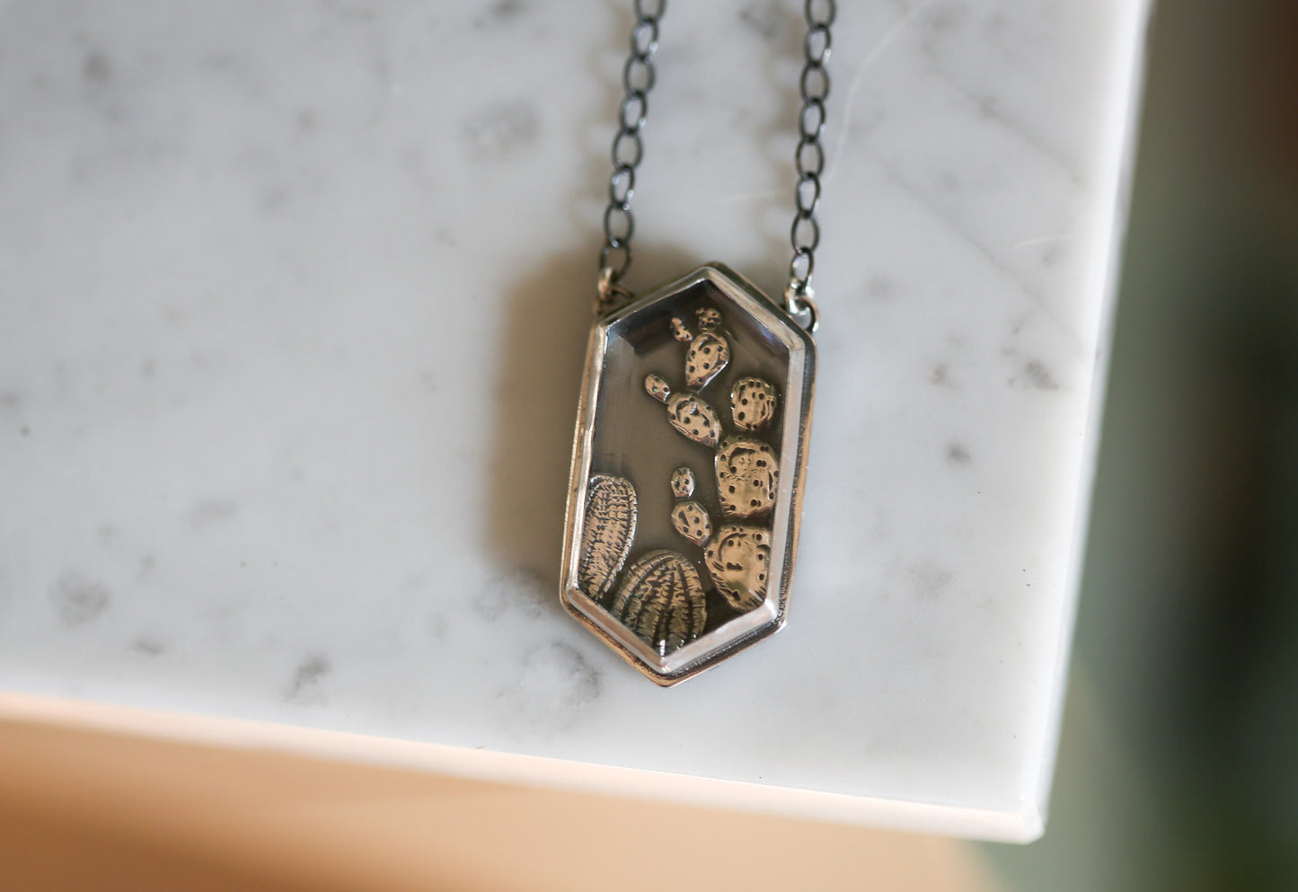 Cactus Terrarium Necklace