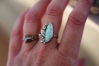 Natural #8 Turquoise Ring Size 6.75