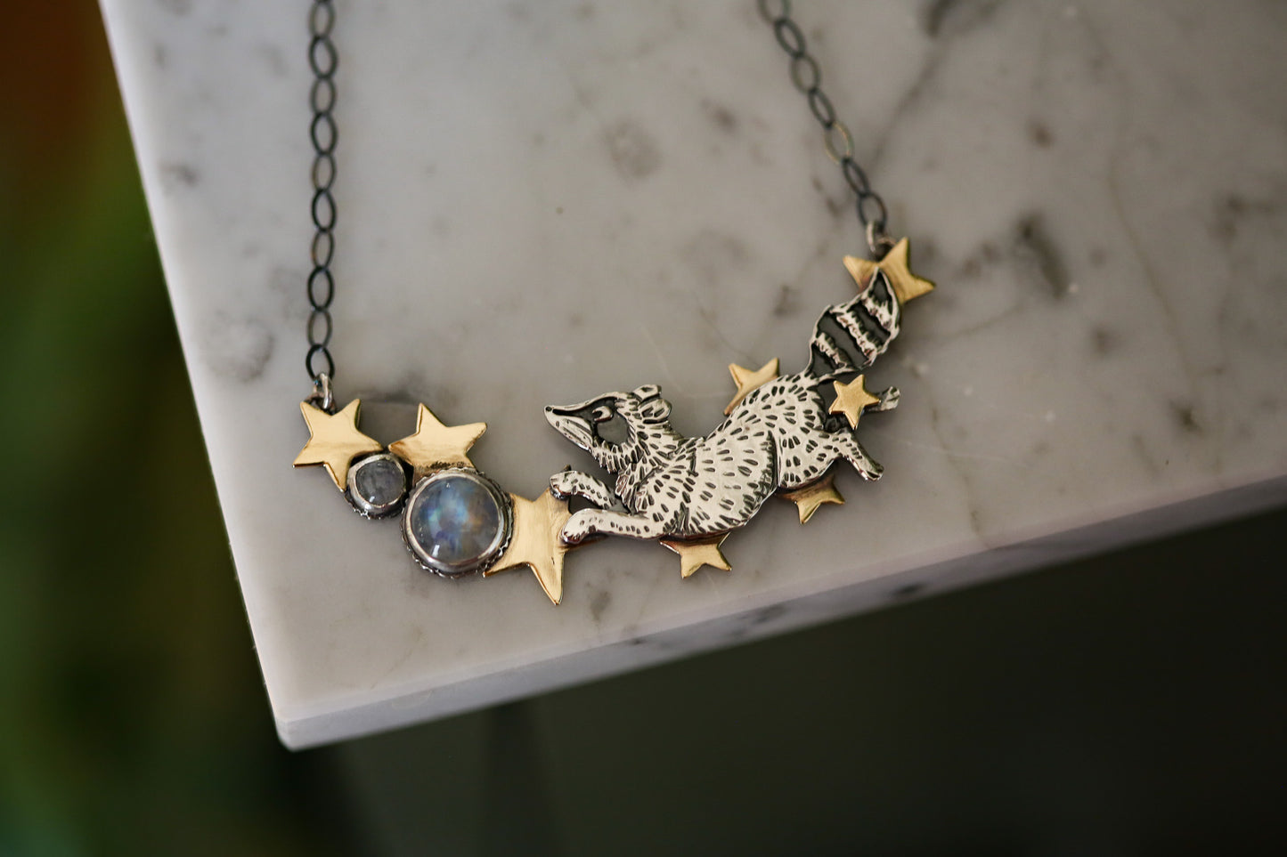 Celestial Raccoon Necklace