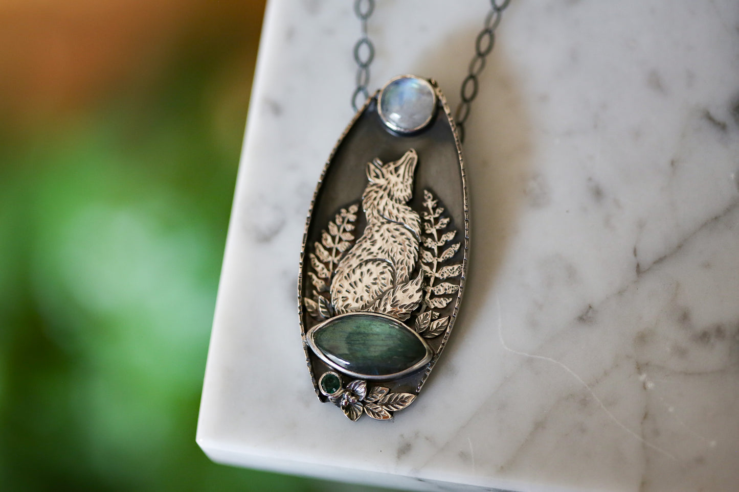 Moonlit Fox Necklace