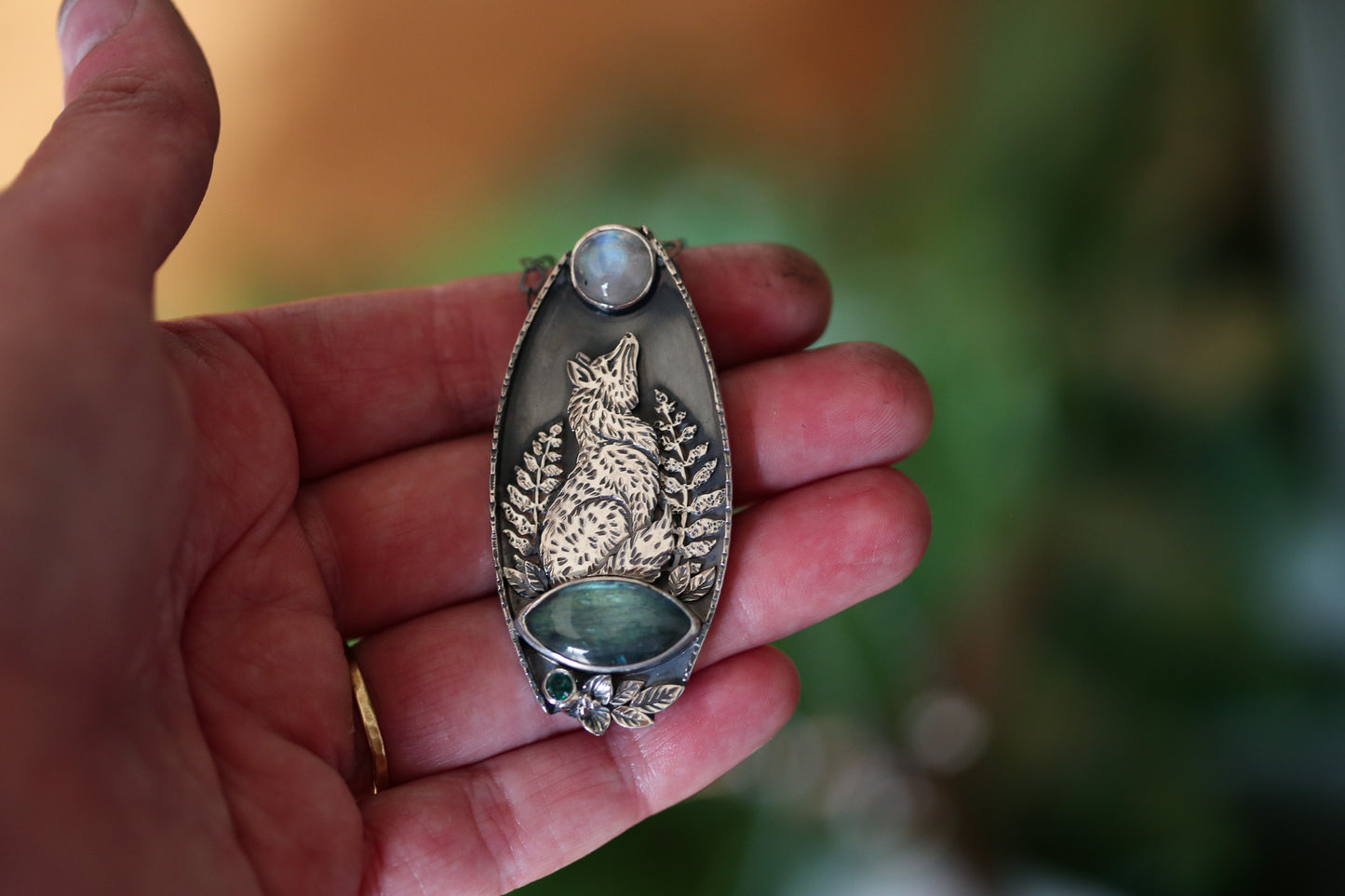 Moonlit Fox Necklace