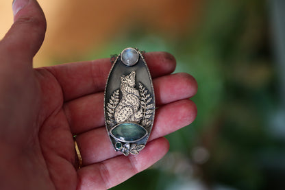 Moonlit Fox Necklace