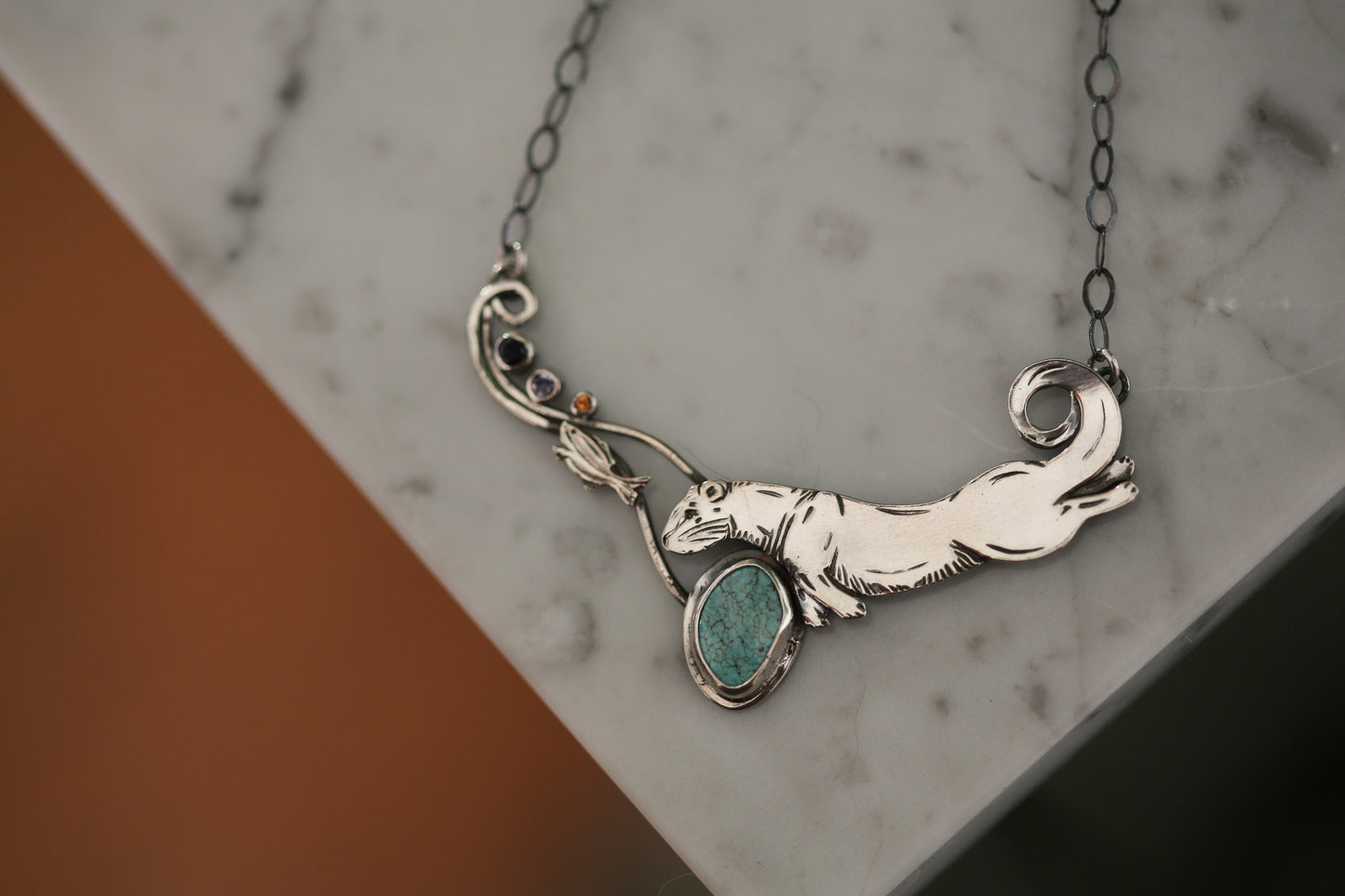 Fishing Otter Necklace