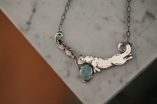 Fishing Otter Necklace