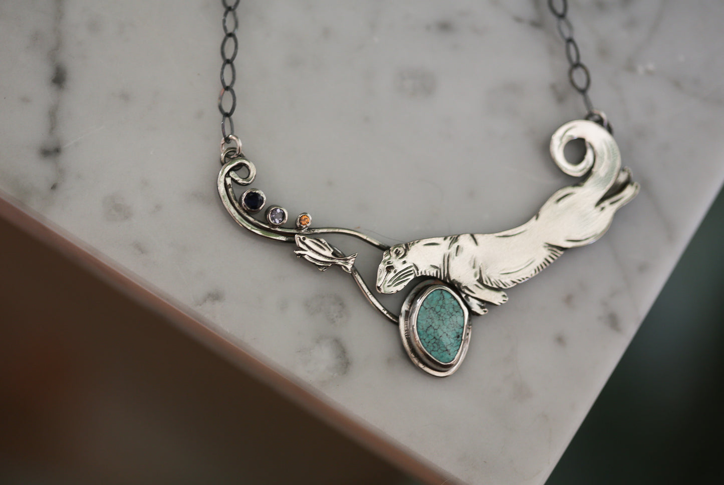 Fishing Otter Necklace