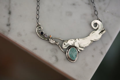 Fishing Otter Necklace