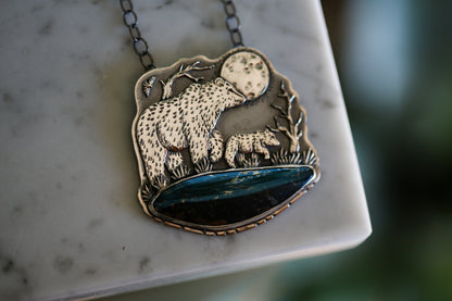 Mama Bear + Cub Necklace