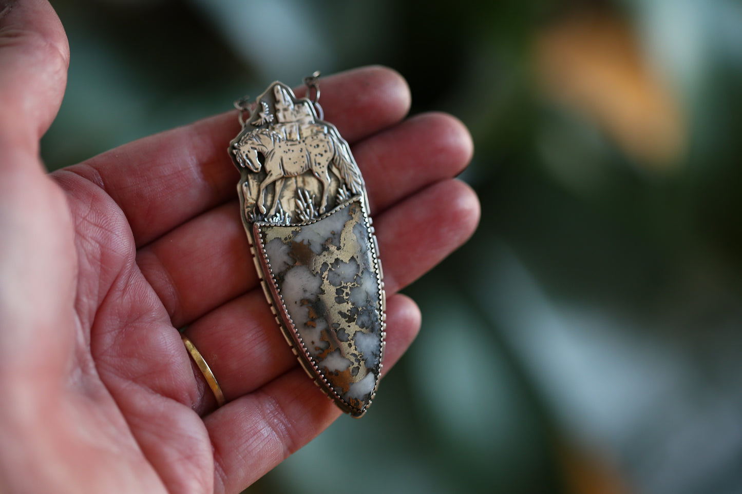 Southwestern Horse Necklace