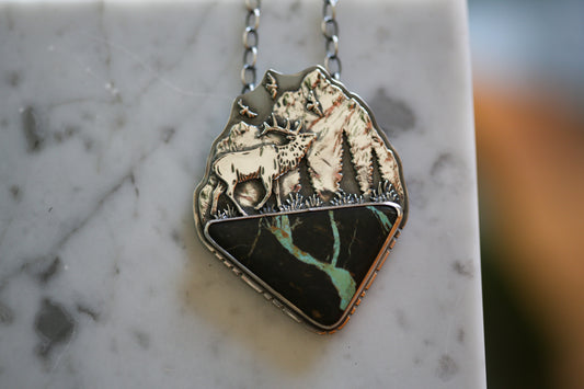 Mountain Elk Necklace