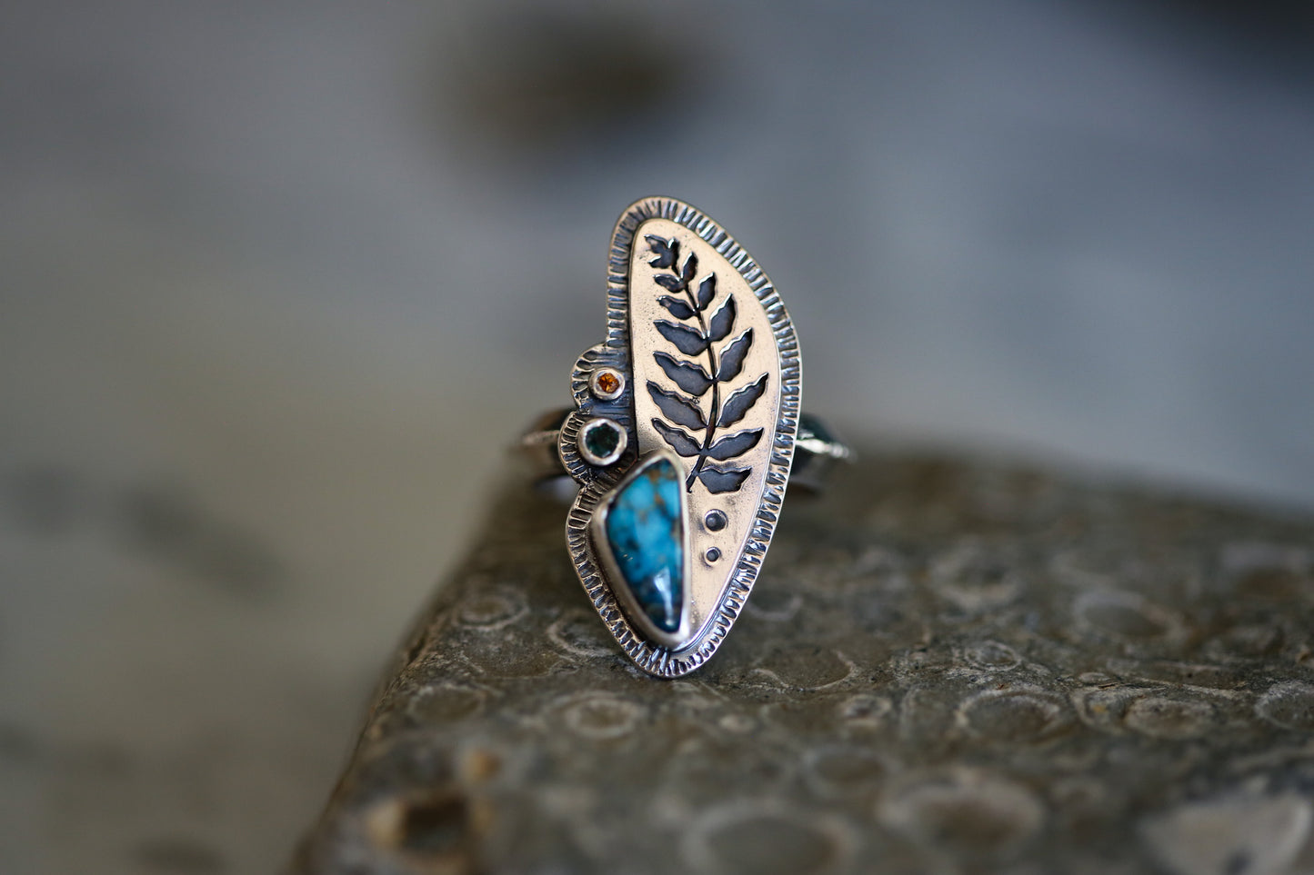 Fern Silhouette Ring Size 7.75