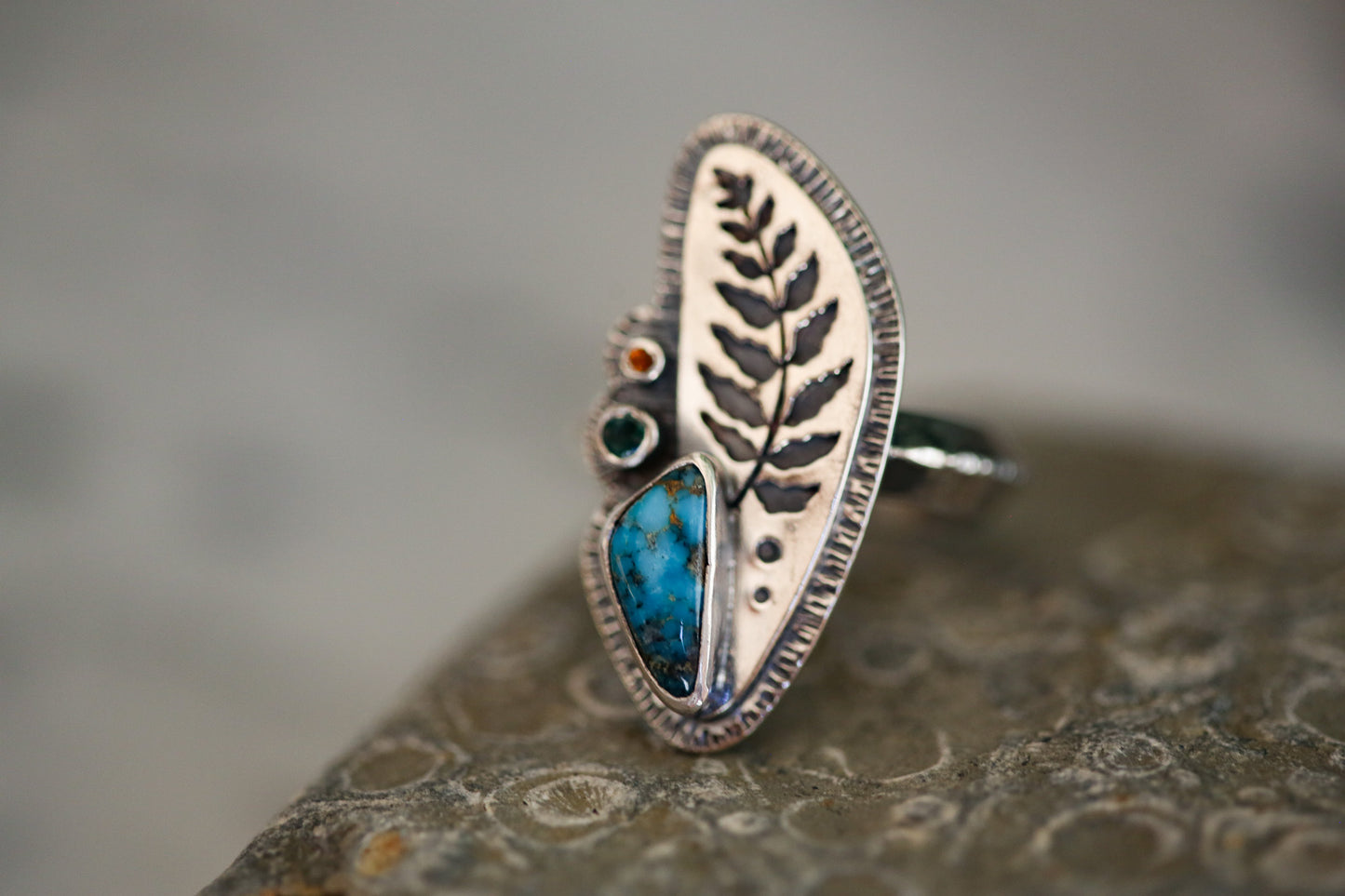 Fern Silhouette Ring Size 7.75