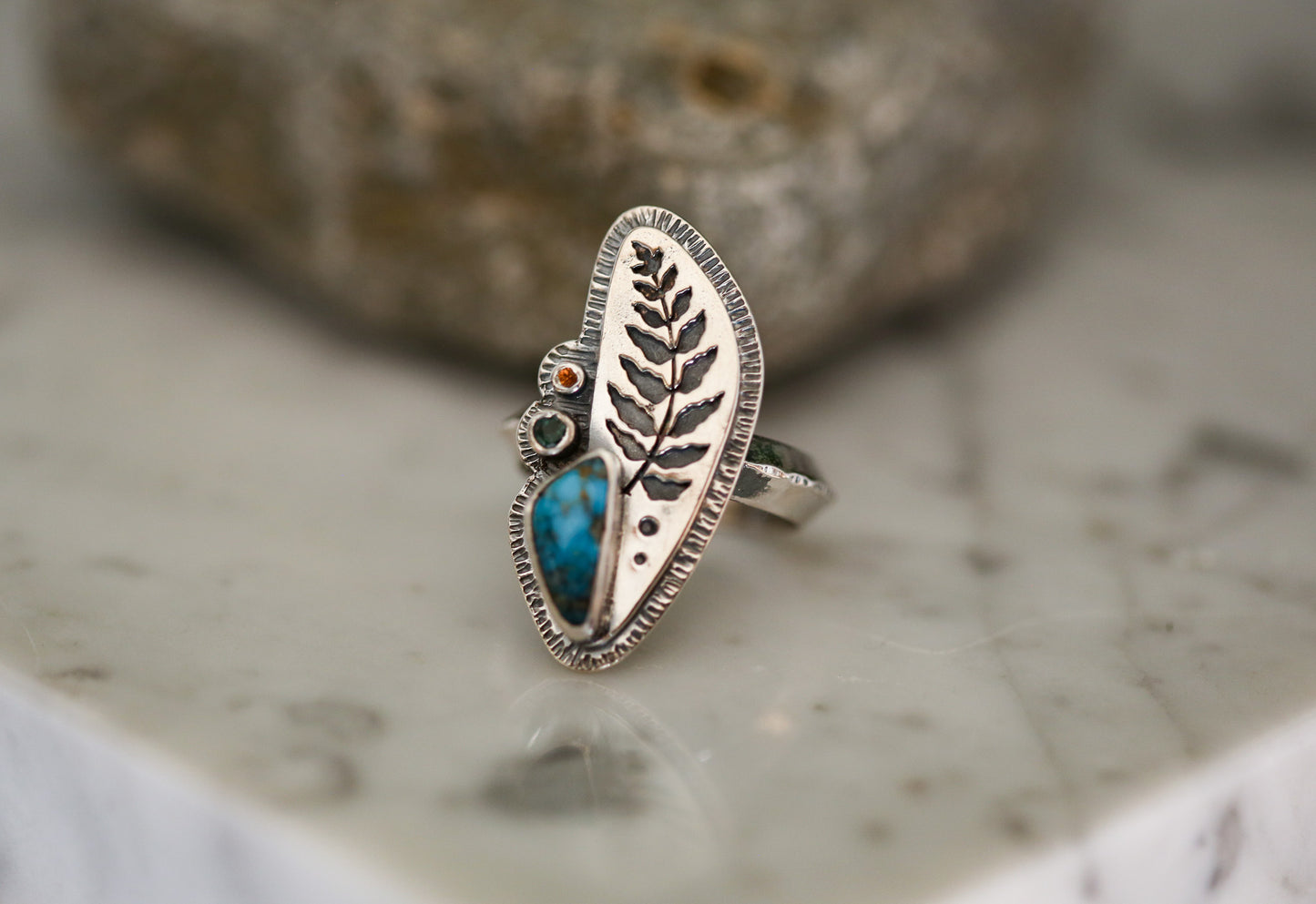 Fern Silhouette Ring Size 7.75