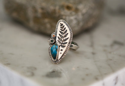 Fern Silhouette Ring Size 7.75