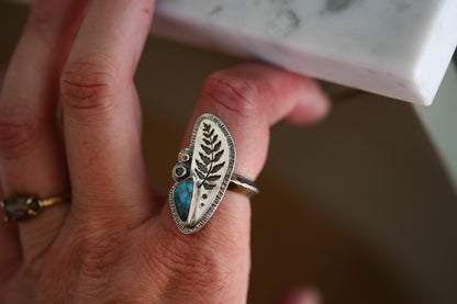 Fern Silhouette Ring Size 7.75
