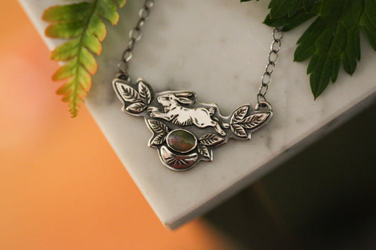 Bunny + Opal Necklace