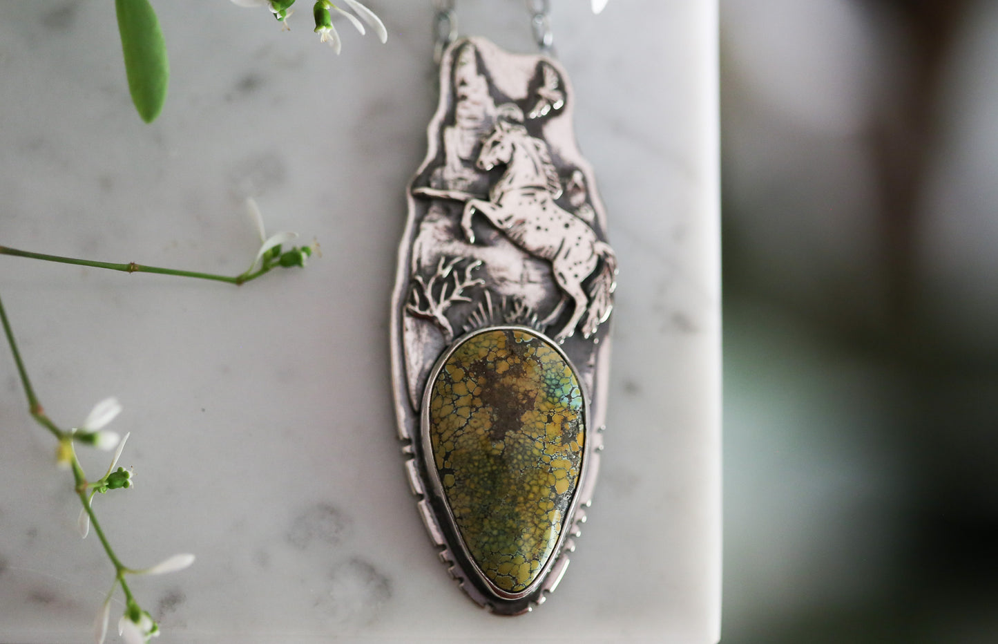 Rearing Horse Necklace
