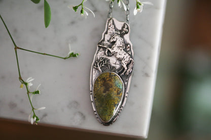 Rearing Horse Necklace
