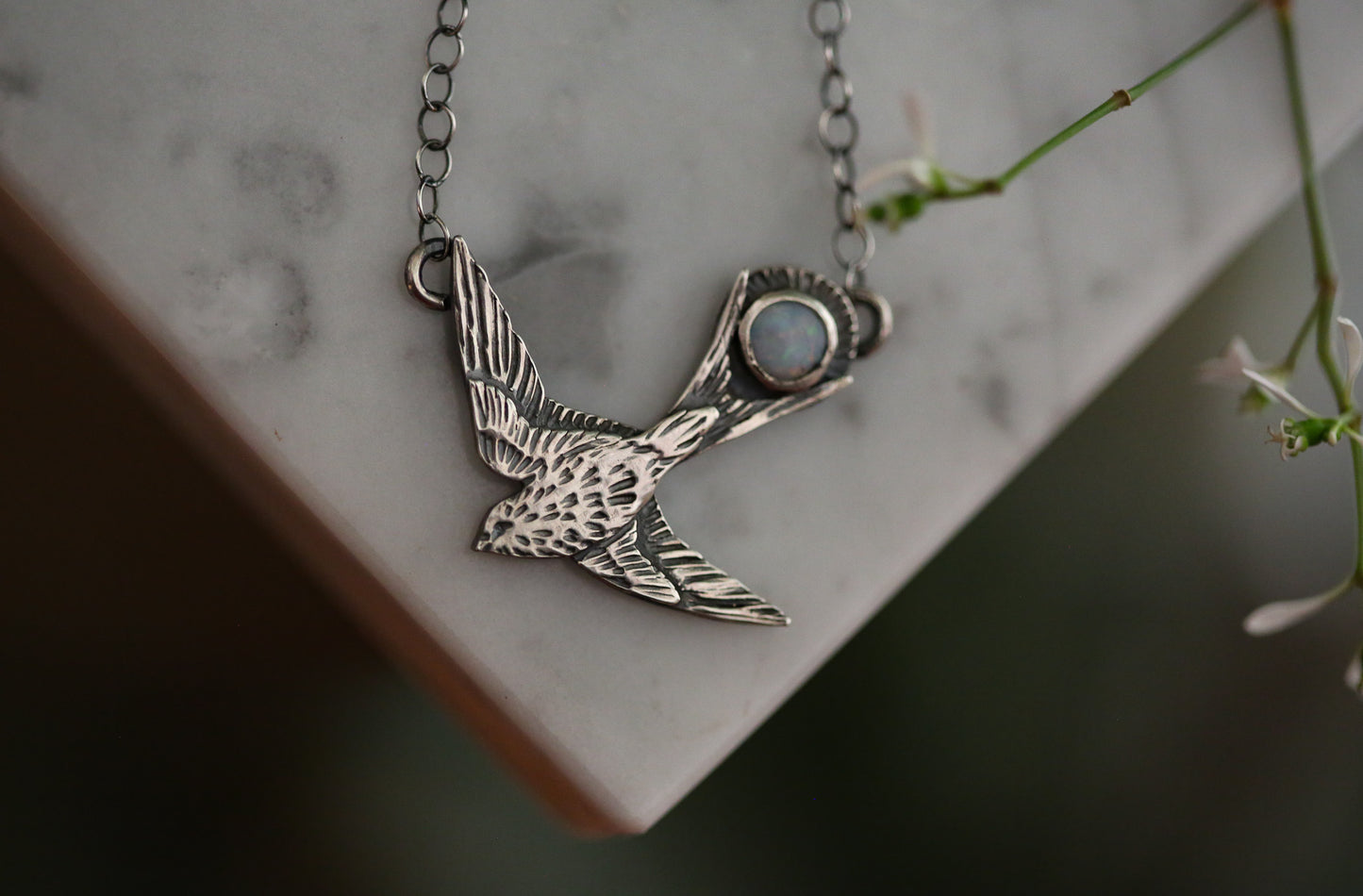 Opal Sparrow Necklace