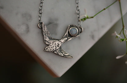 Opal Sparrow Necklace