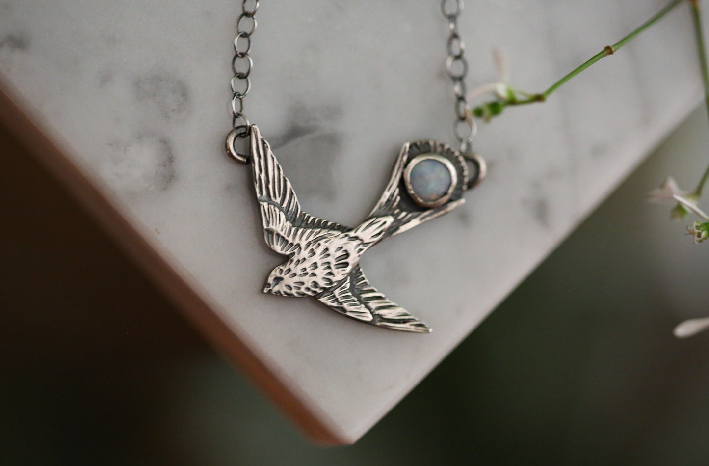 Opal Sparrow Necklace