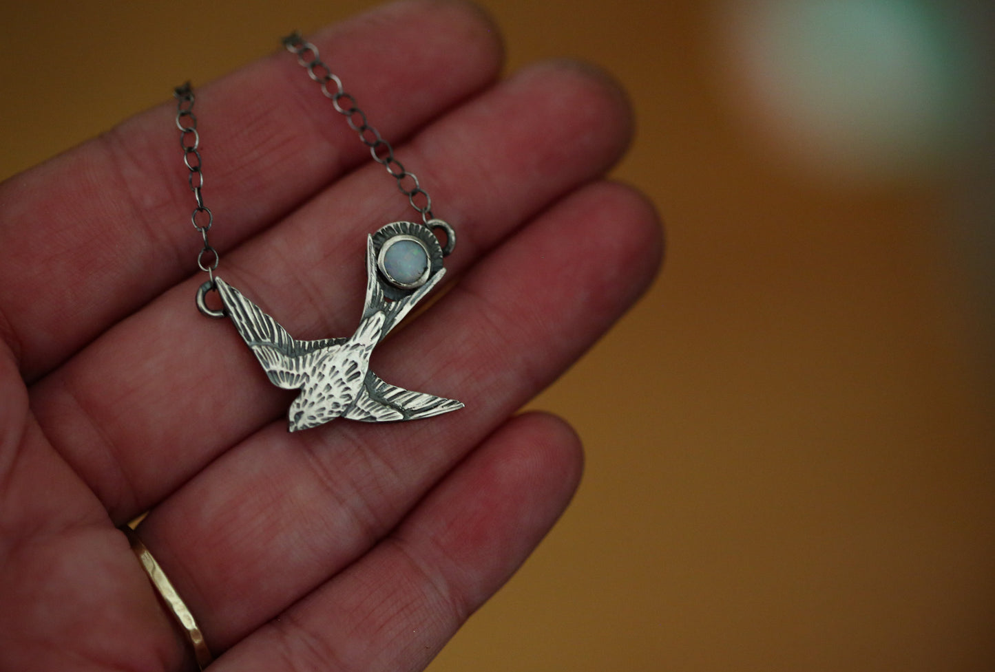 Opal Sparrow Necklace