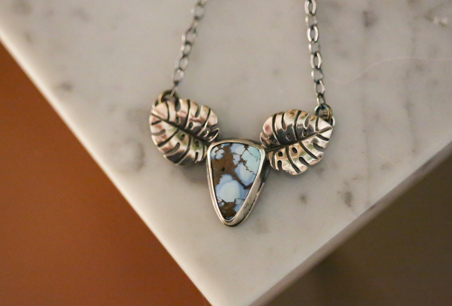 Monstera Duo Necklace
