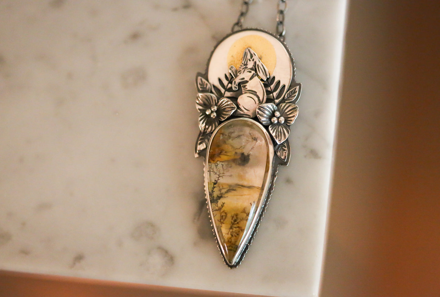 Sunrise Rabbit Necklace