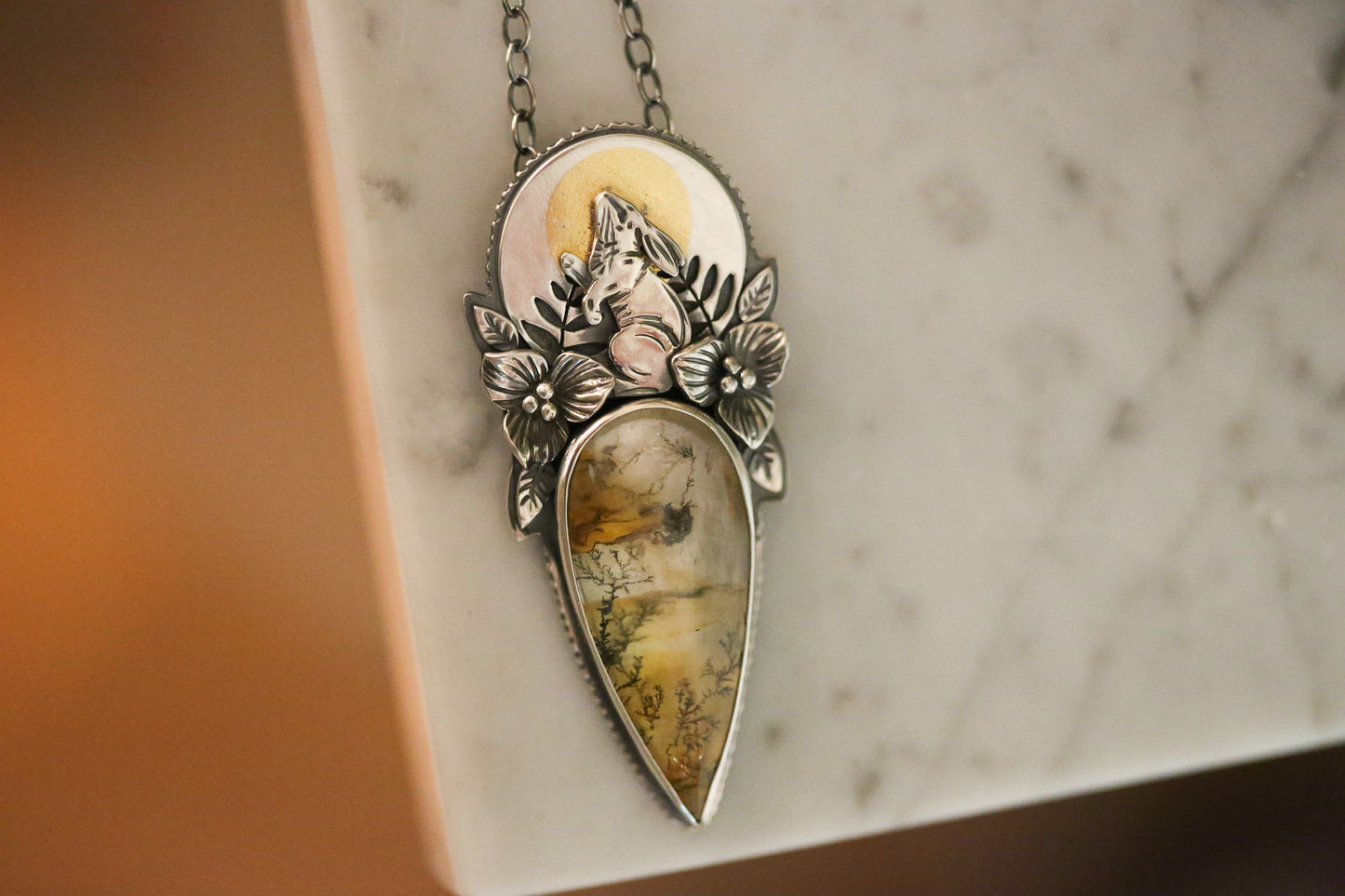 Sunrise Rabbit Necklace