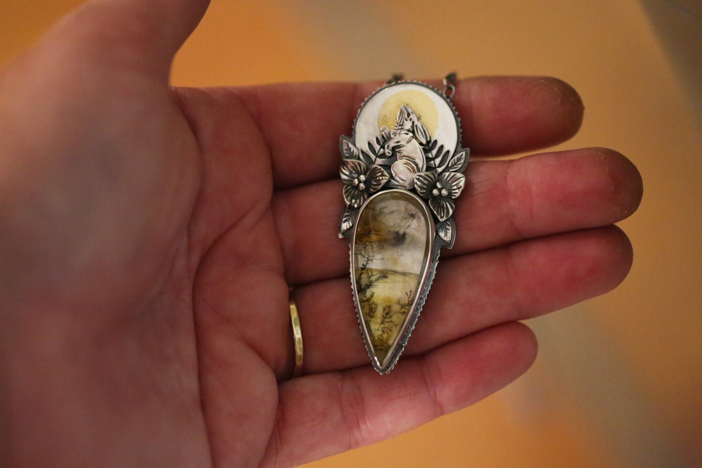 Sunrise Rabbit Necklace