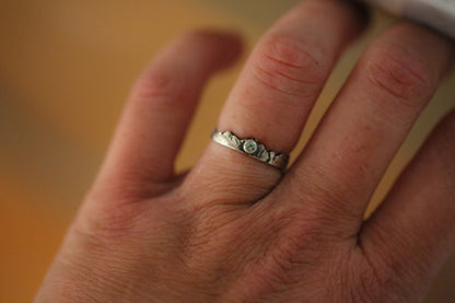 Sapphire Mountain Ring Size 5.25