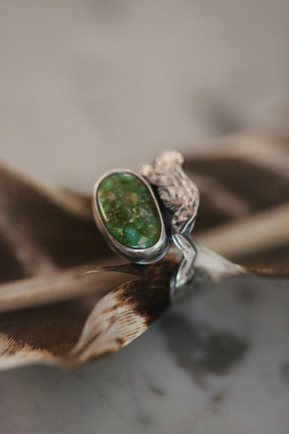 Frog + Lily Pad Ring Size 6.75