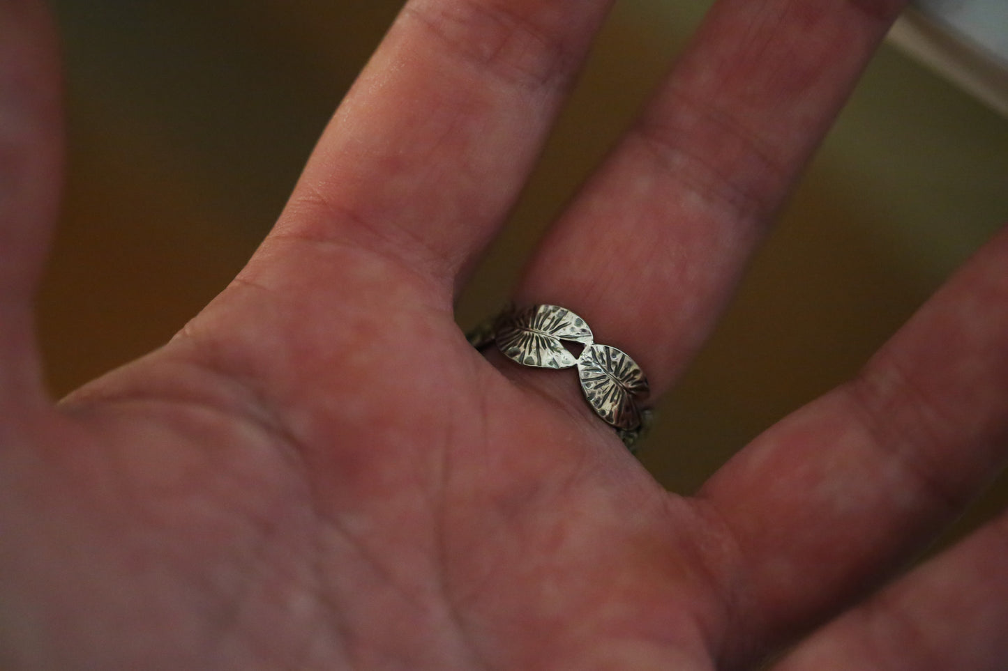 Frog + Lily Pad Ring Size 6.75