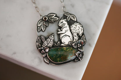 Squirrel + Wren Necklace