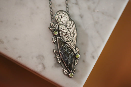 Barn Owl Necklace