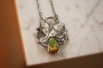 Luna Moth Necklace